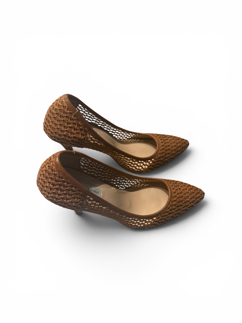 Saks Fifth Avenue Woven Pointed-Toe Pumps in Brown - Picture 3 of 4
